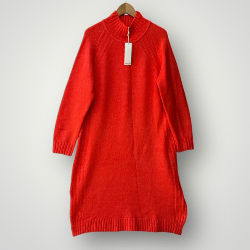 Roolee Red Turtleneck Sweater Dress